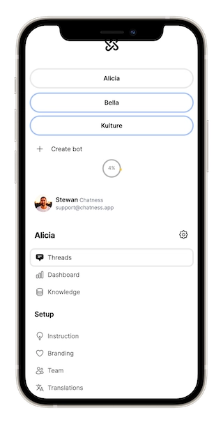 Chatness Threads Desktop Light